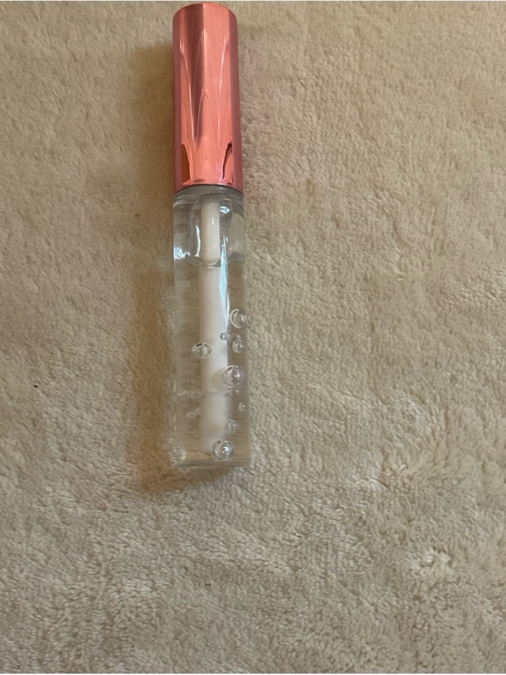 Clear Hydrating Lip Gloss with Rose Gold Cap